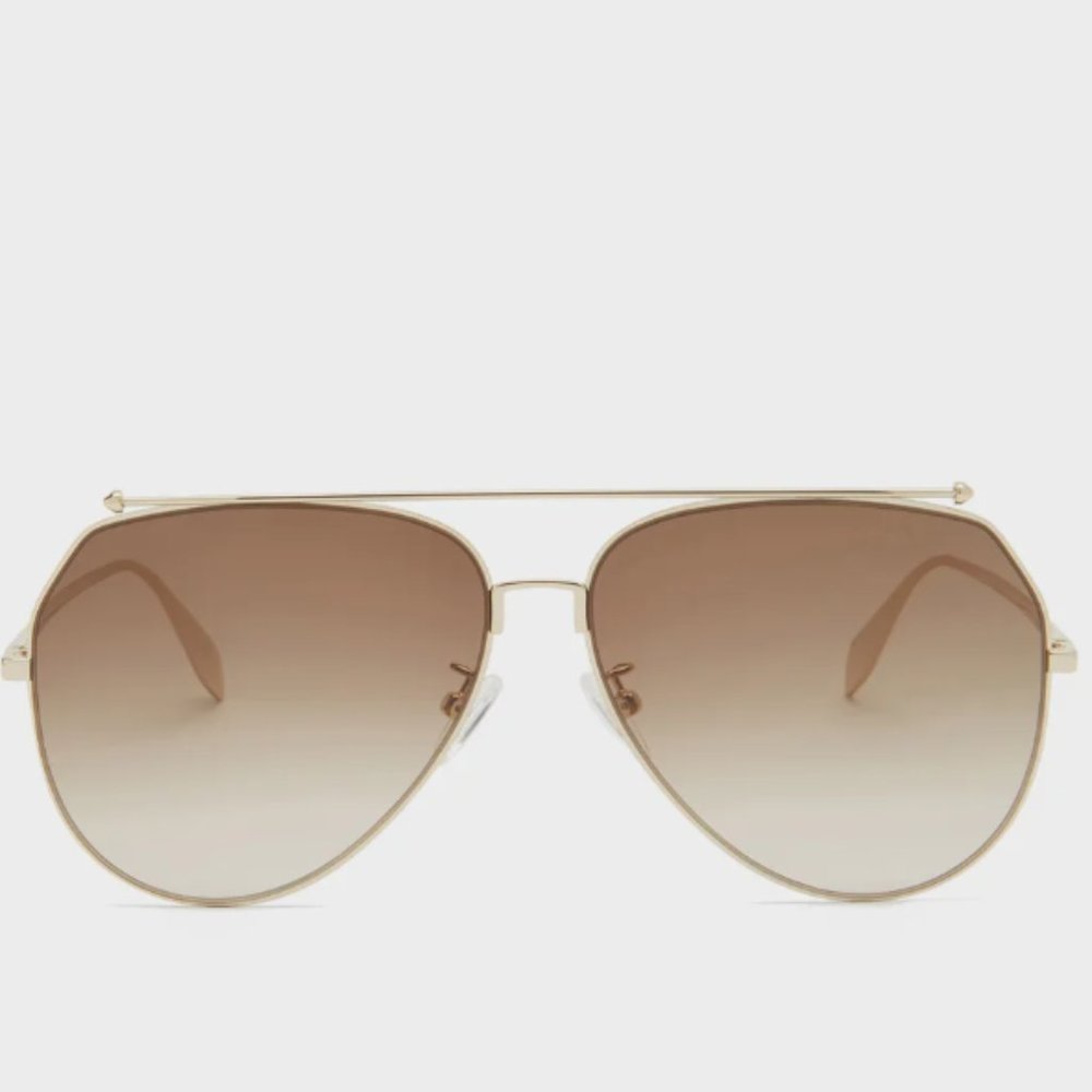 Alexander McQueen Aviator Unisex AM0263S 62mm Sunglasses